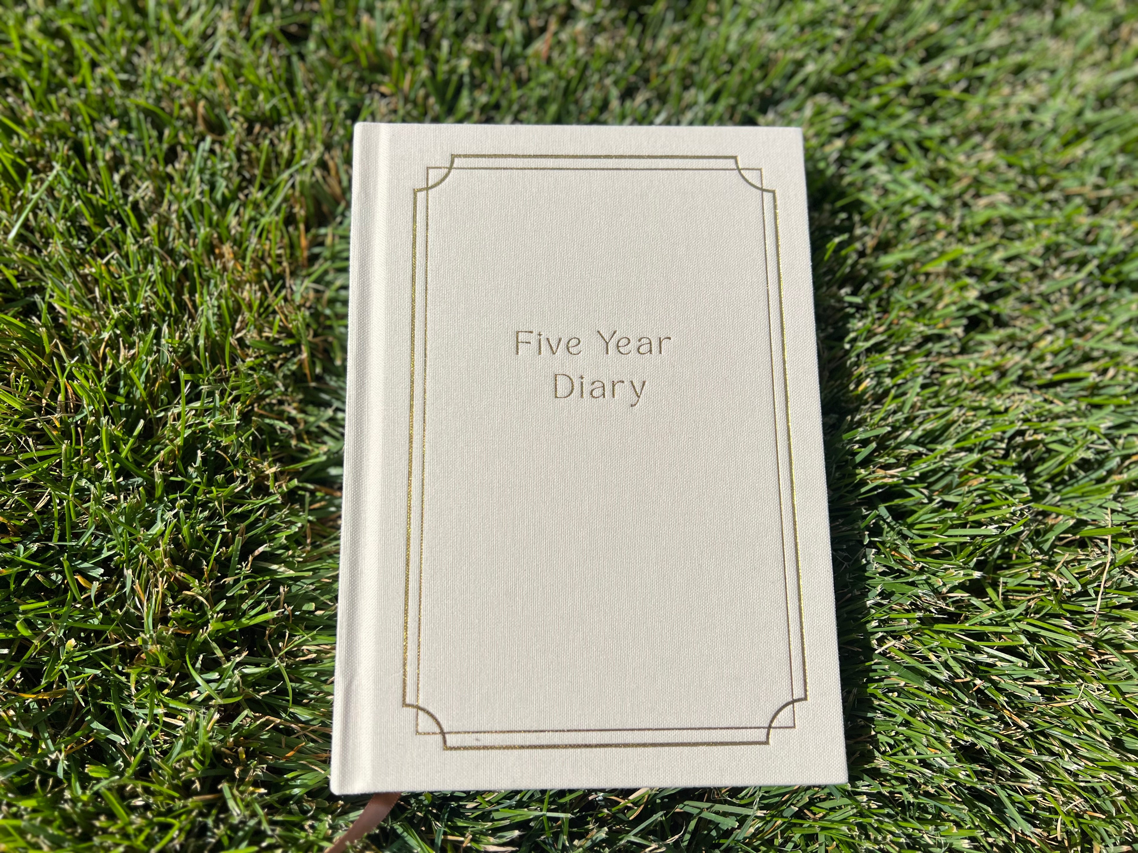 5 year journal - ivory