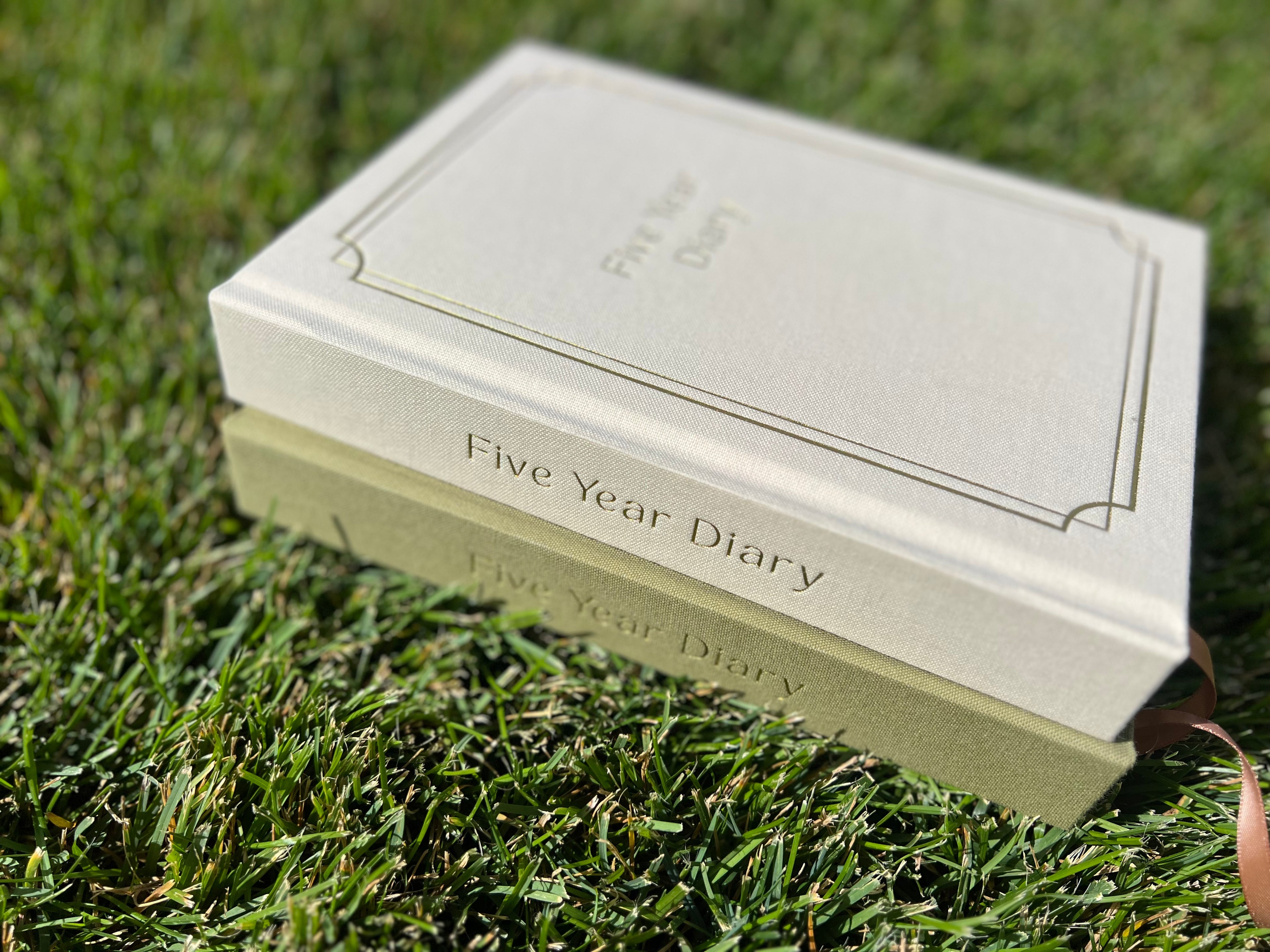 5 year journal - ivory