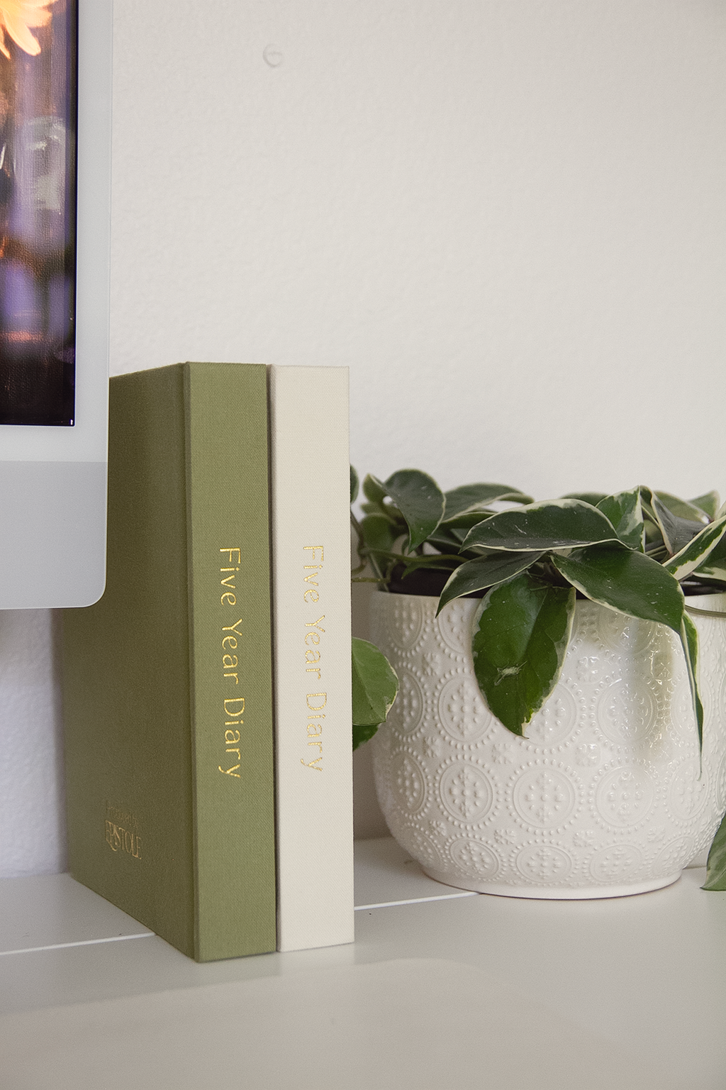 5 year journal - ivory